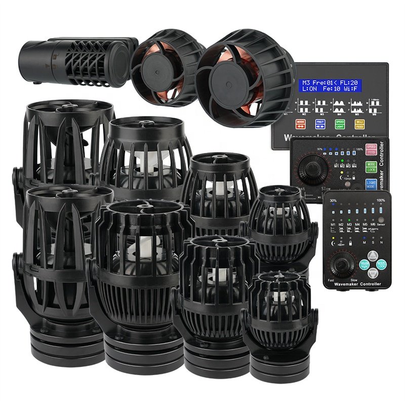 Adjustable 8000LPH Aquarium Propeller Super Quiet Aquarium Power head Cross Flow Aquarium Wave Maker Pump
