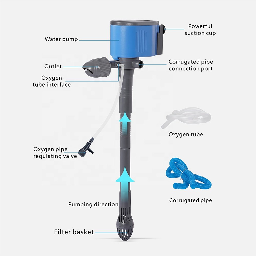 Yuanyou Aquarium internal submersible water pumps 3-in-1 multi-function aquarium filter pump for fish tank