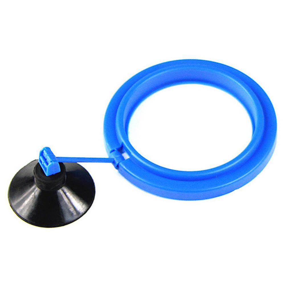 Aquarium Fish Tank Floating Feeder Ring Square Round Blue Plastic Aquarium Fish Feeding Rings With Suction Cups