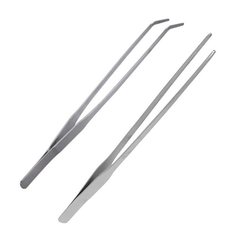 Hot Sale Laser Logo Clean Can Be Used In water Rust Free Custom Logo Sizes Offered High Quality Extra Long Aquarium Tweezer