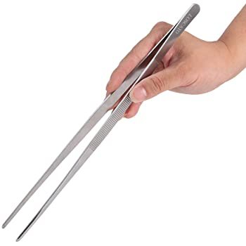 Hot Sale Laser Logo Clean Can Be Used In water Rust Free Custom Logo Sizes Offered High Quality Extra Long Aquarium Tweezer