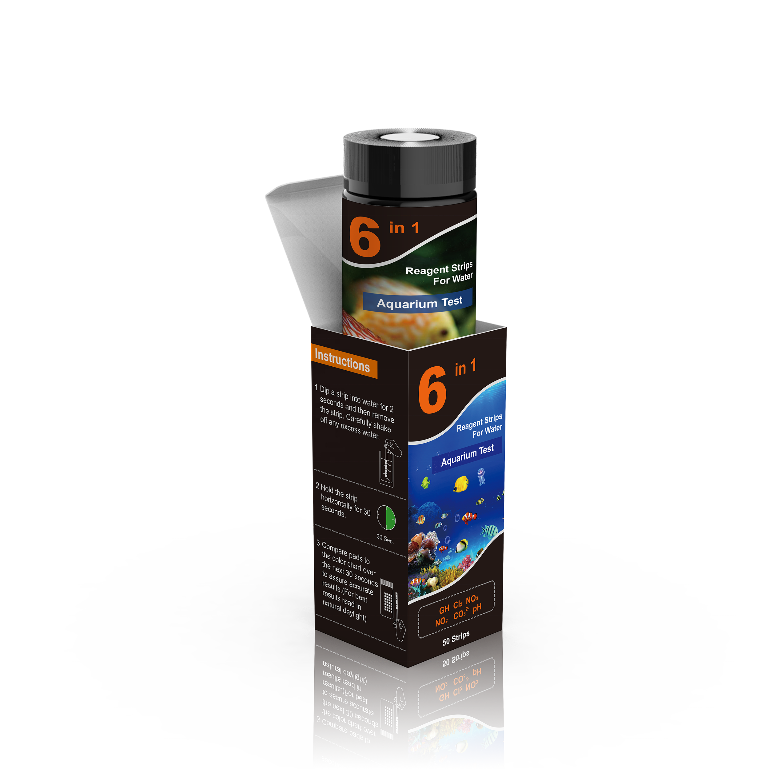 Fish pond test kit for Fish Use Weekly When Problems Appear aquarium water test strips