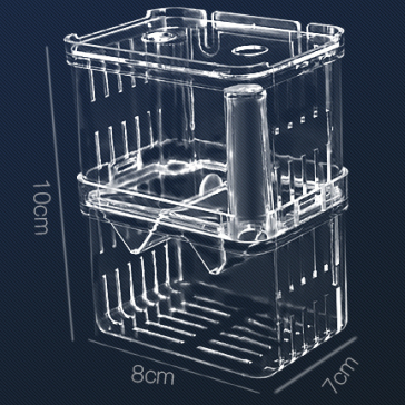YEE Fish Tank Incubation Isolation Box Plastic Create Box Fish Keeper Aquarium Fish Incubator Box