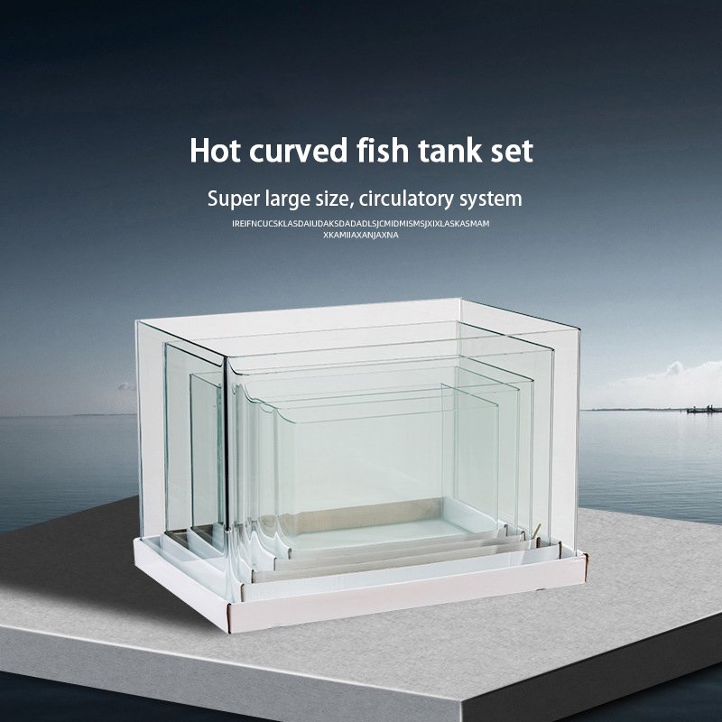 Hot Selling Factory Sale Fish Tank Glass Aquarium Set Various Sizes Silent Square 5 in 1 Health Rectangle Zen Aqua Glass Tanks
