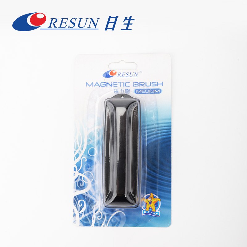 RESUN MB-M Magnetic Aquarium Fish Tank Brushes Algae Scraper Cleaner Floating Clean Glass Glass Double-Sided Brush
