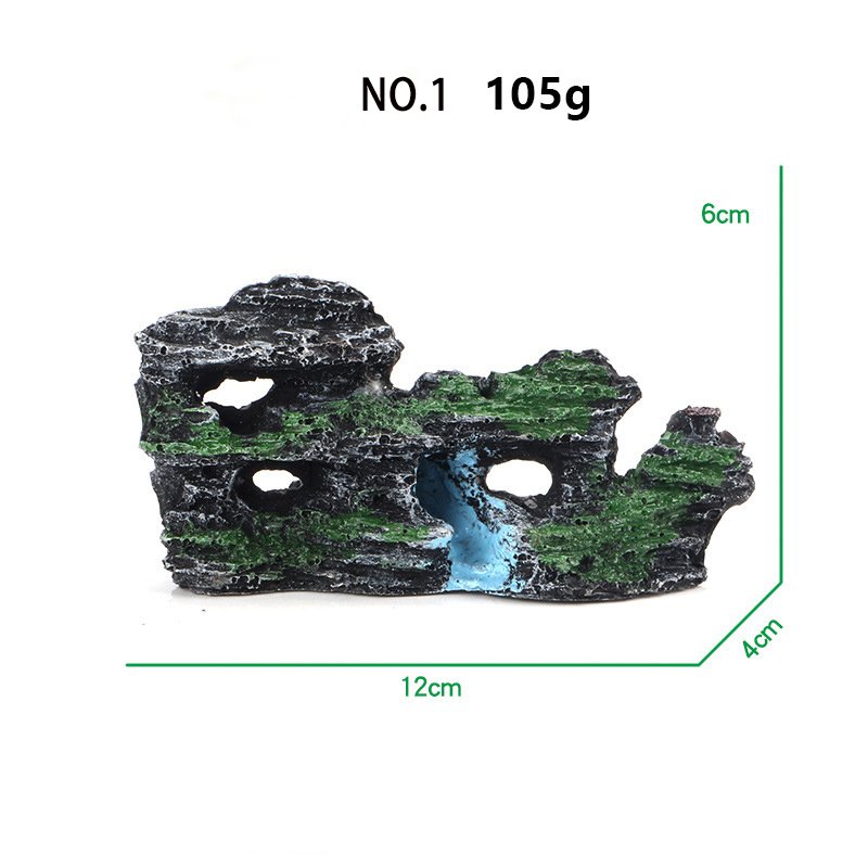 Wholesale Aquarium Fish Tank Landscape Resin Ornaments Resin Rockery