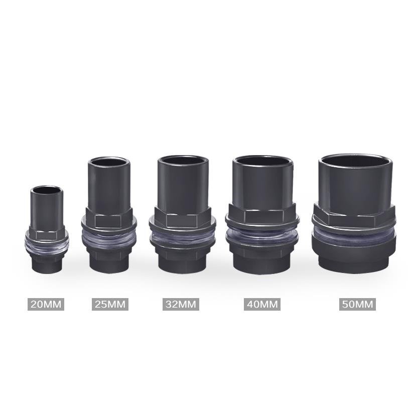 20-50mm aquarium accessories drainage pvc pipe joint 2 way pipe connector plastic for home garden diy aquarium fish tank