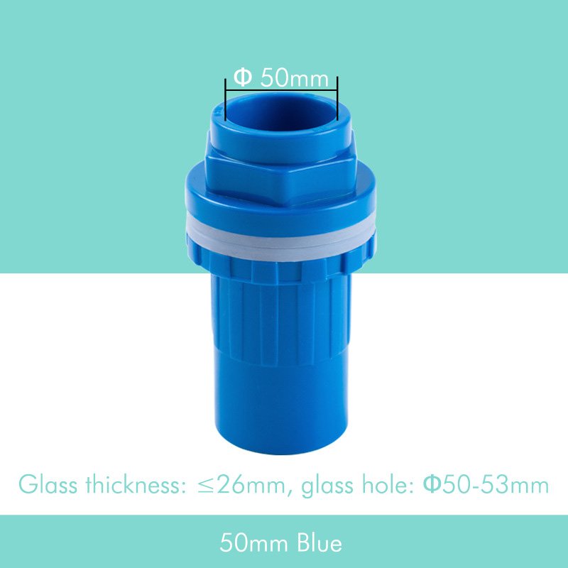 20-50mm aquarium accessories drainage pvc pipe joint 2 way pipe connector plastic for home garden diy aquarium fish tank