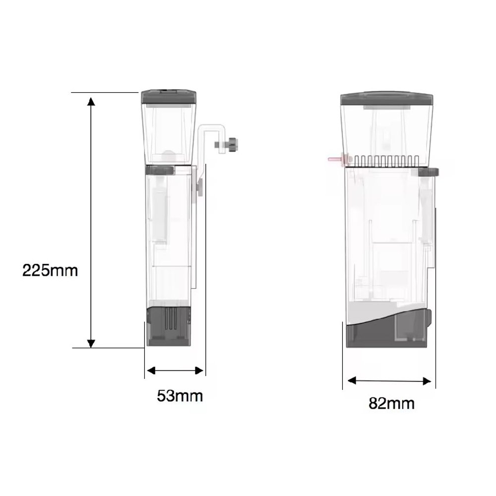 Bubble-magus miniQ Skimmer DC24V USB Small Nano Aquarium Coral Tank Built-in Hanging Tank type Skimmer