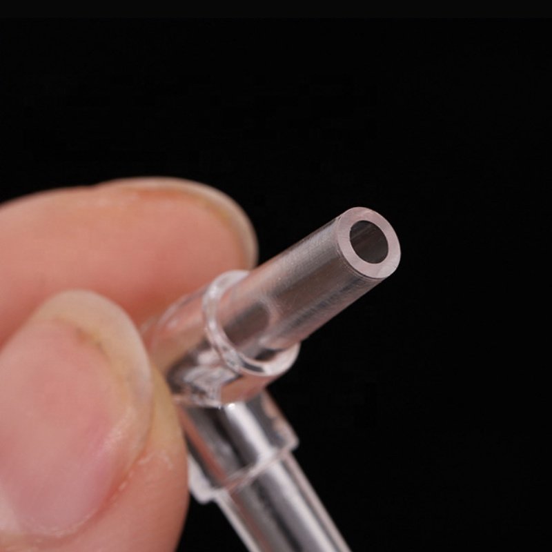 Wholesale aquarium landscaping accessories Plastic hose 90 Degree 2 Ways L shape square Elbow pipe fitting tube connector