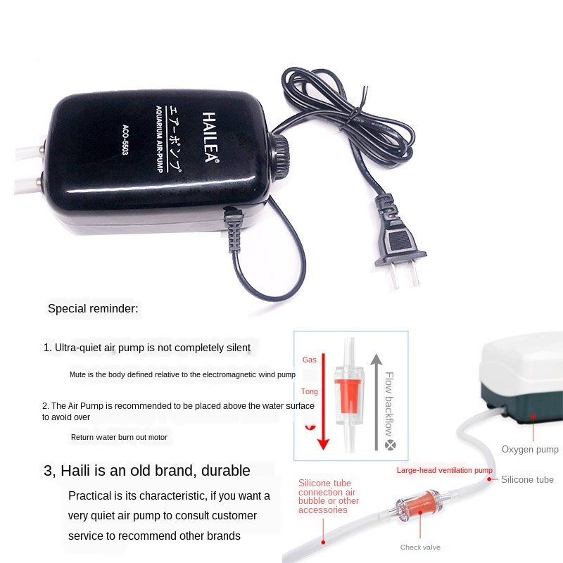 HAILEA Fish tank battery oxygen pump