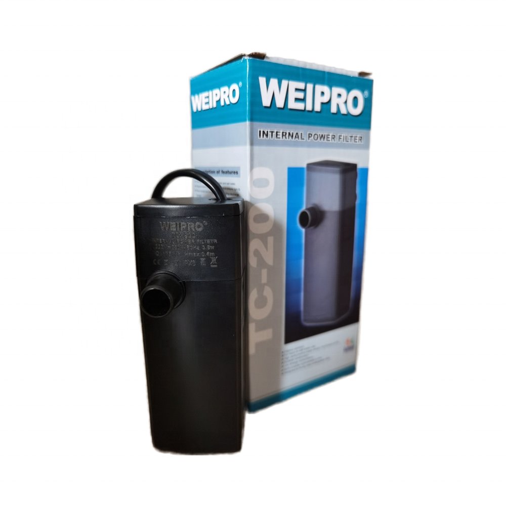 3.5W Mini Plastic Submersible Internal Aquarium Filter with Carbon Box Biochemical Filtration for Fish Tank