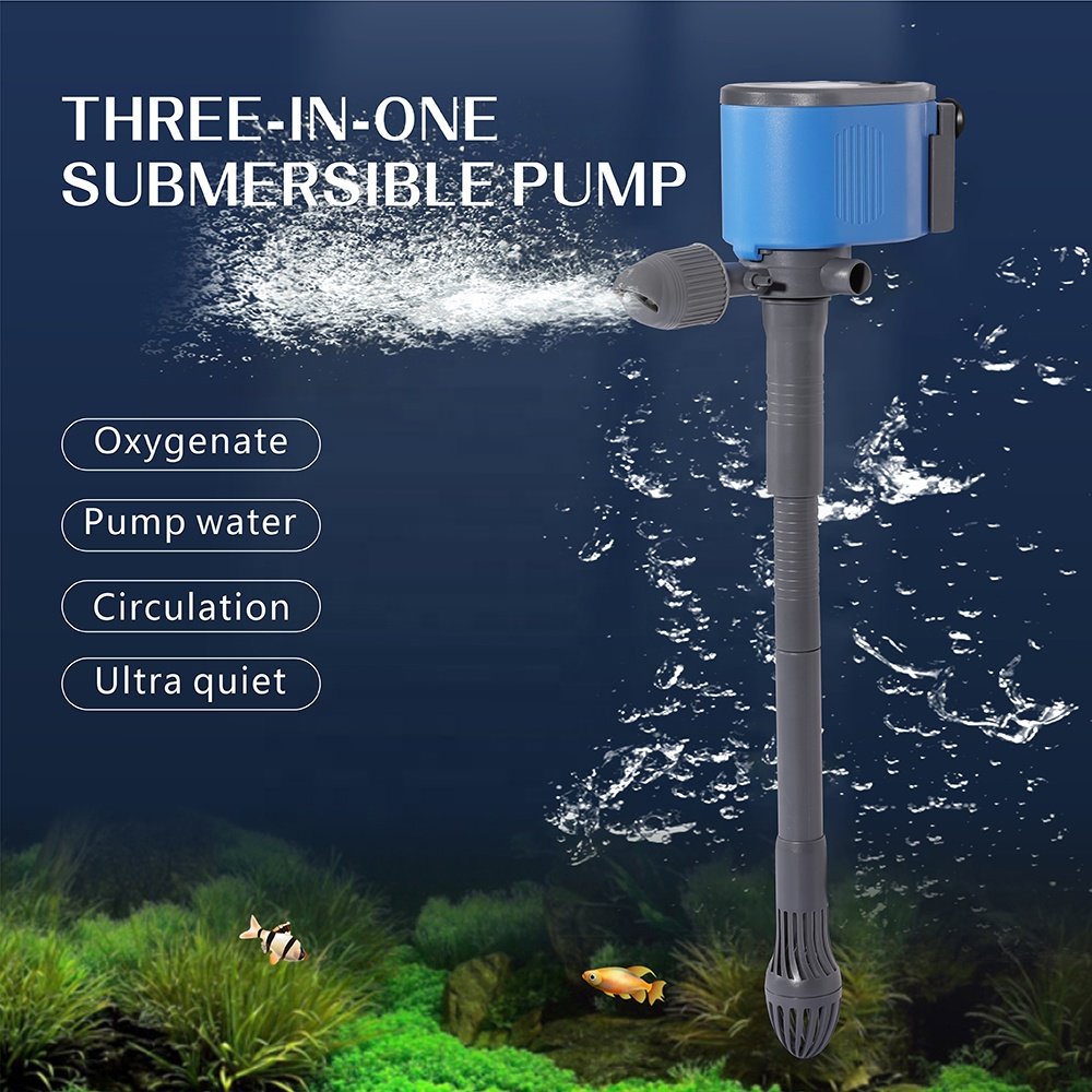 Wholesale Factory Price Powerful Big Ultra Silent Aquarium 3 In 1 Water Pump 42W For Fish Tank Fishpond Filtering