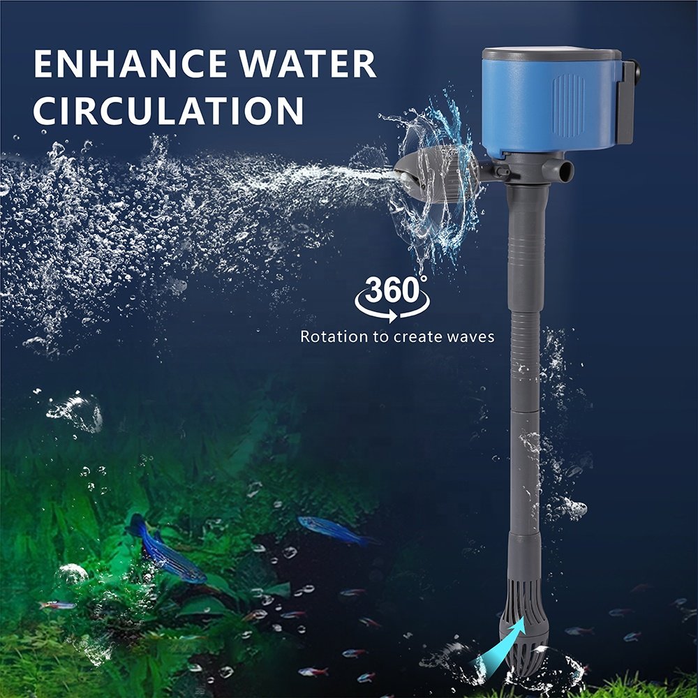 Wholesale Factory Price Powerful Big Ultra Silent Aquarium 3 In 1 Water Pump 42W For Fish Tank Fishpond Filtering
