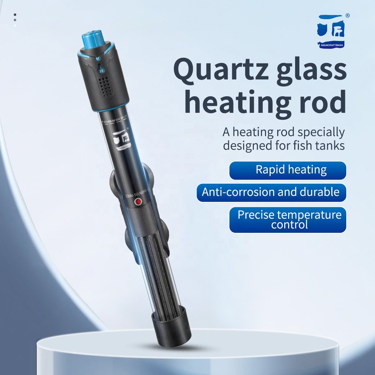 Adjustable Aquarium Thermometer Fish Tank Heater Quartz glass heater