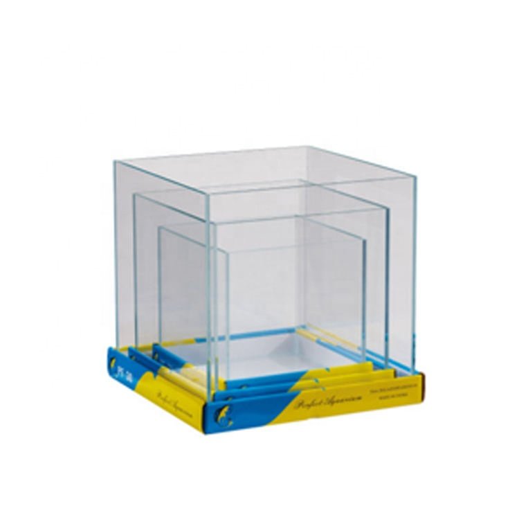 Hot sales 5 In 1 HD Glass Fish Tank Hot Bending Aquarium Turtle Tank Rectangular Mini Glass Fish Tank