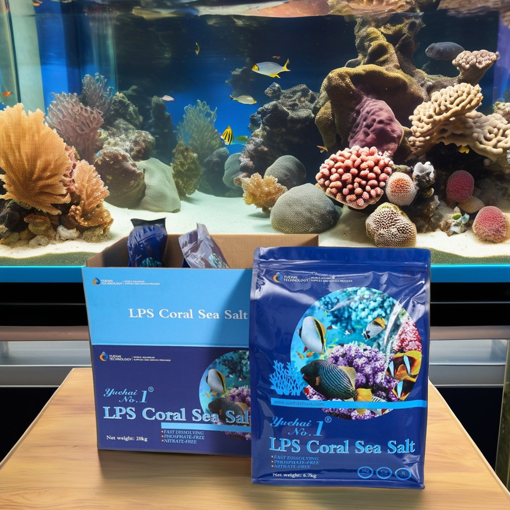 qingdao marine sea salt reef farm aquarium 20kg Per Barrel Per Box Package LPS Coral Sea Salt