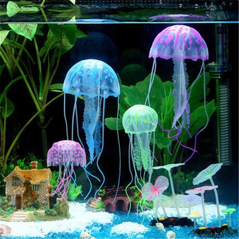 Fluorescent jellyfish for fishtank