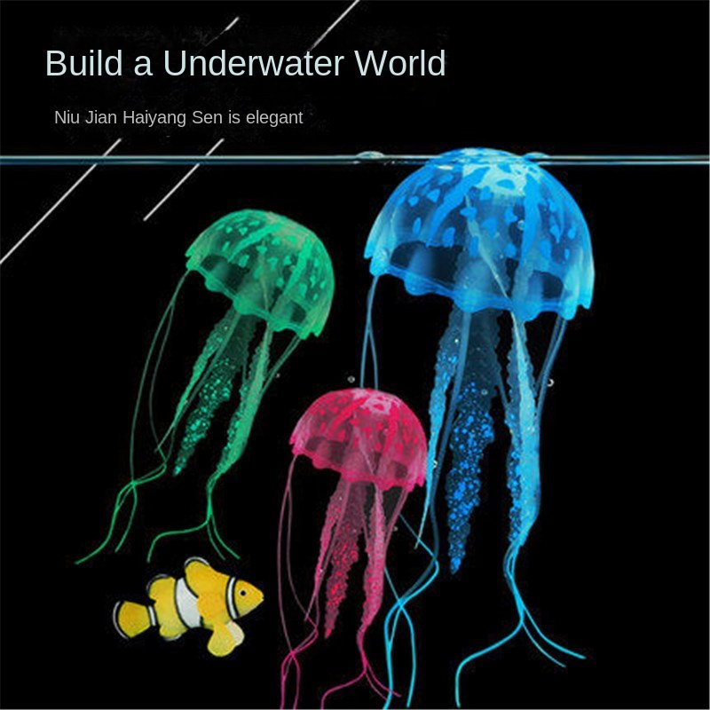 Fluorescent jellyfish for fishtank