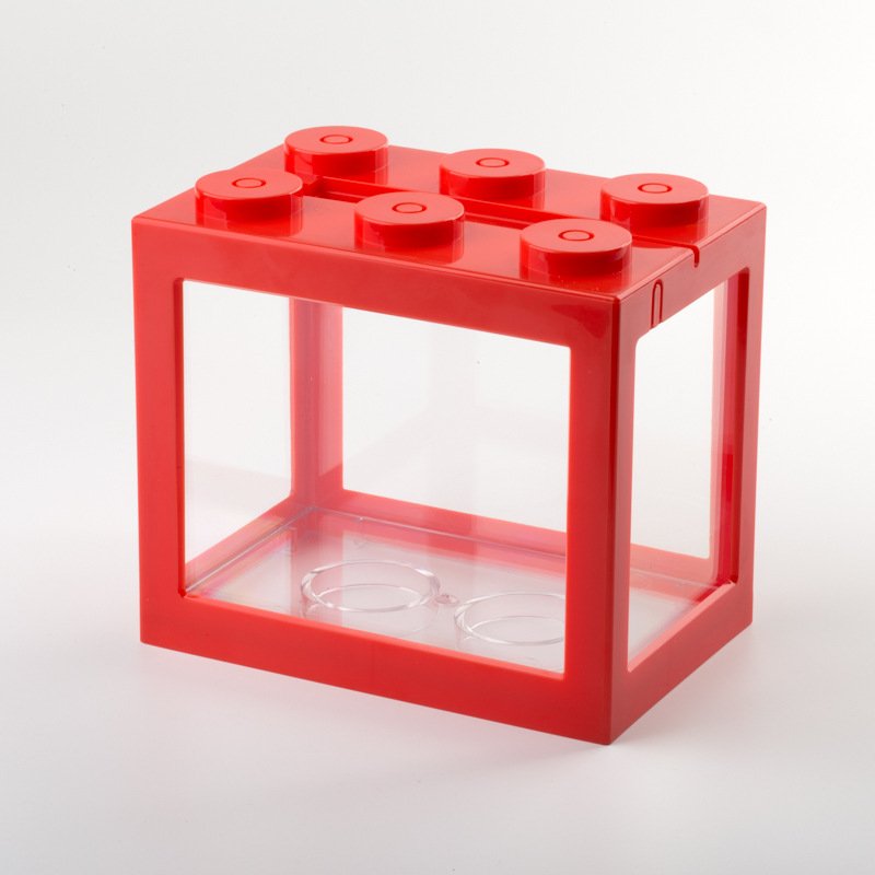 Building block shape Plastic Colorful Betta Fish Tank Small Fish Tank Fish Aquarium Tank