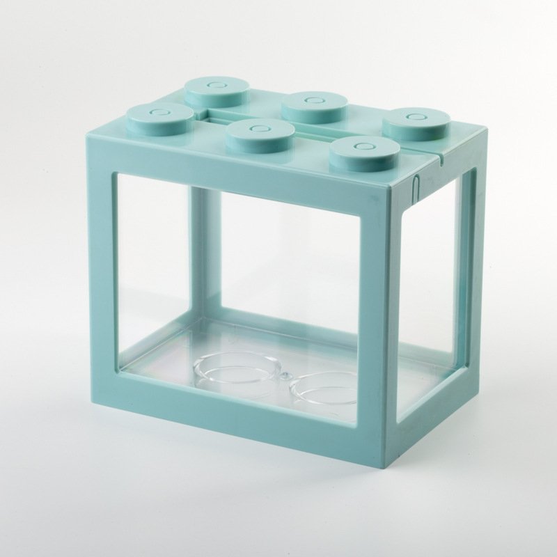 Building block shape Plastic Colorful Betta Fish Tank Small Fish Tank Fish Aquarium Tank