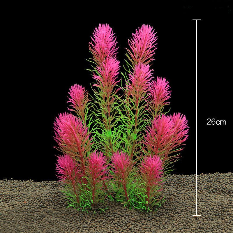 26cm Aquarium aquatic plants Fish tank aquascape plastic artificial flowers plants decoration