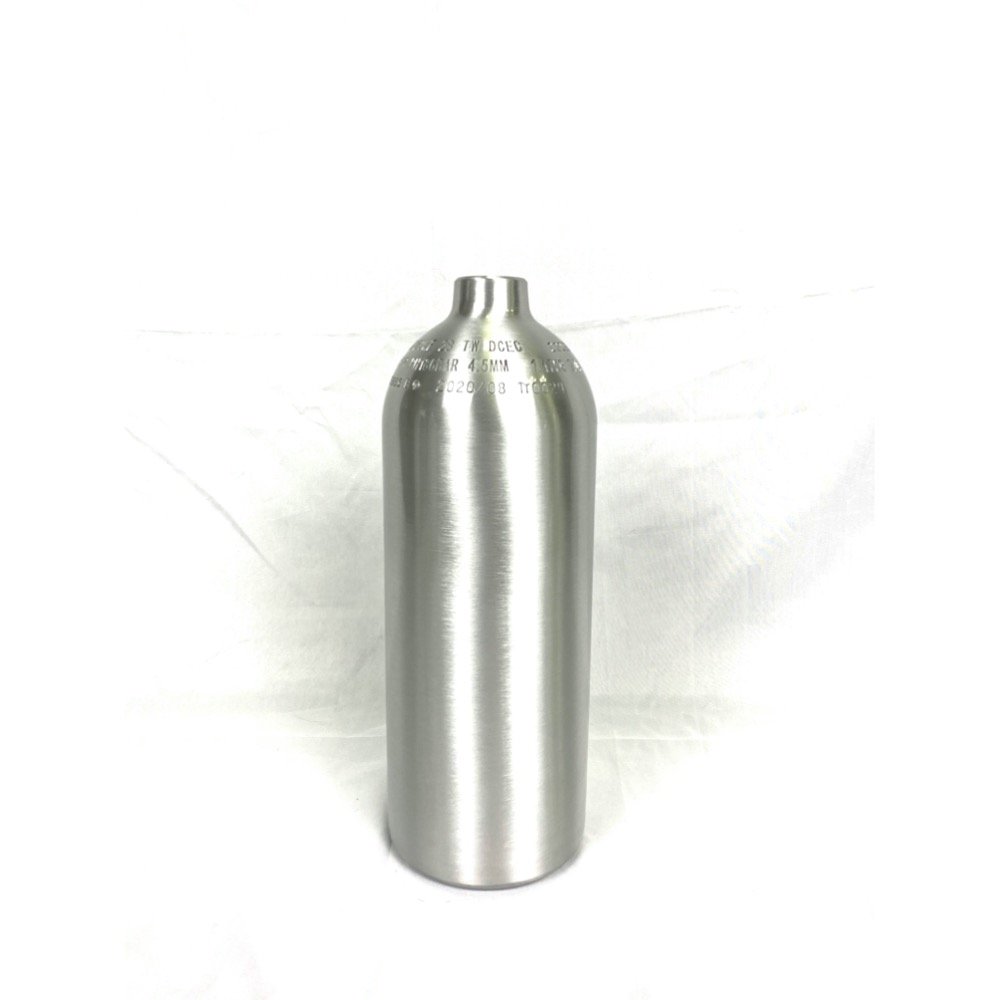 124 bar manufacturer supplier 0.8L aquarium CO2 tank cylinder with 21.8 handle valve in Taiwan