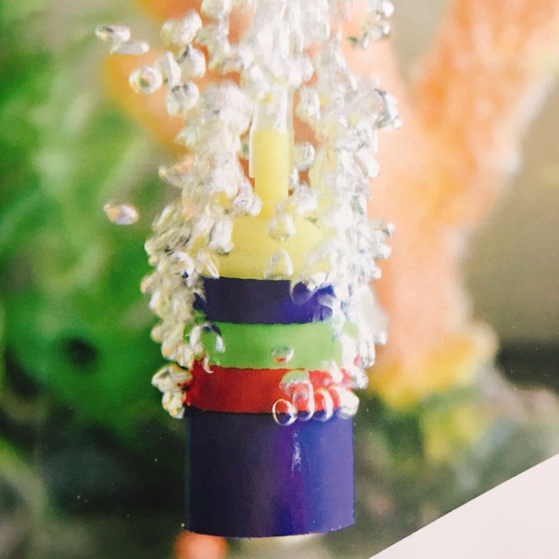 Aquarium fish tank plastic color bubble stone aquatic oxygen plastic air stone oxygen pump accessories