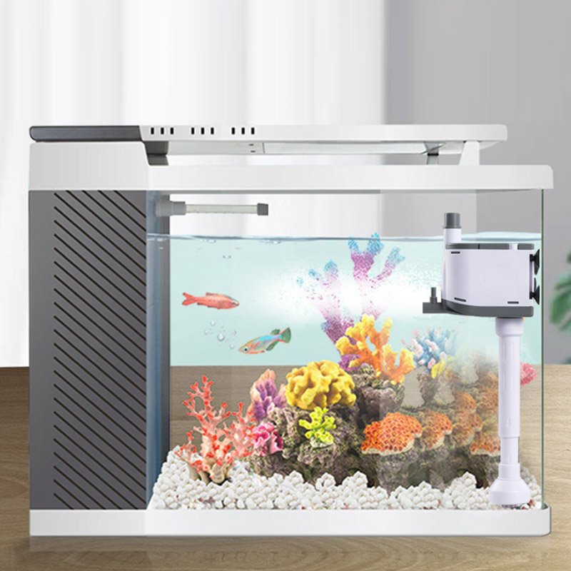 white adjustable guangdong cheap submersible three in one built-in aquarium water pump