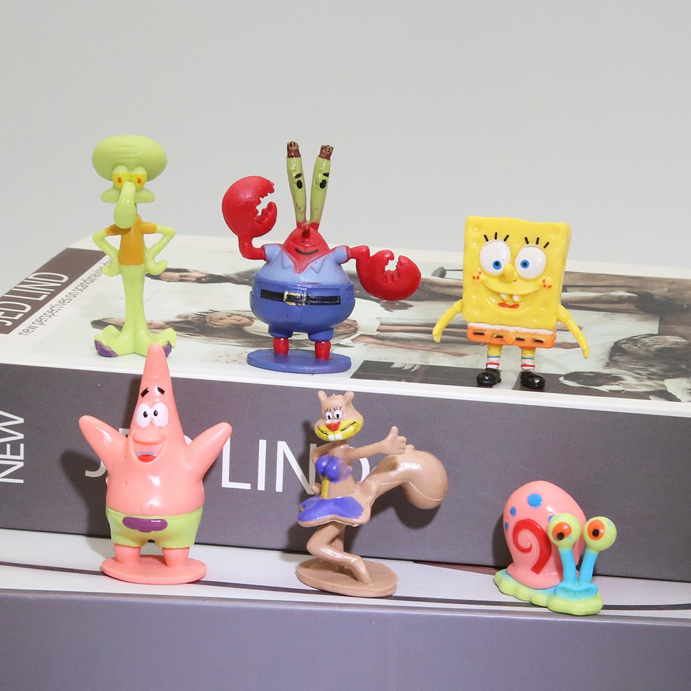 Spongebob Squarepants Plastic Aquarium Ornament Squidward Pineapple House Fish Tank Combination Decoration