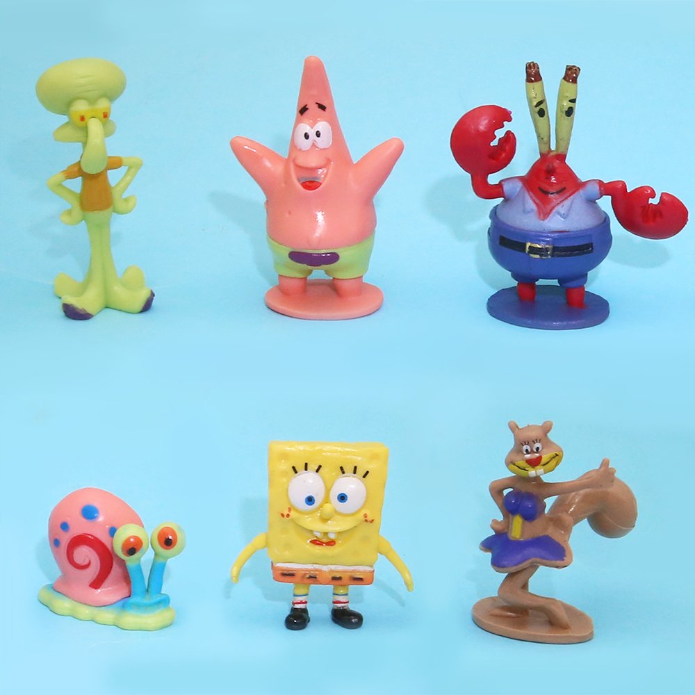 Spongebob Squarepants Plastic Aquarium Ornament Squidward Pineapple House Fish Tank Combination Decoration