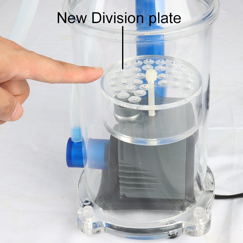 WS-250 Protein Skimmer aquarium marine for Saltwater Fish Tank Cast Acrylic Ultra Quiet Needle wheel DC Pump or Big Tank Water