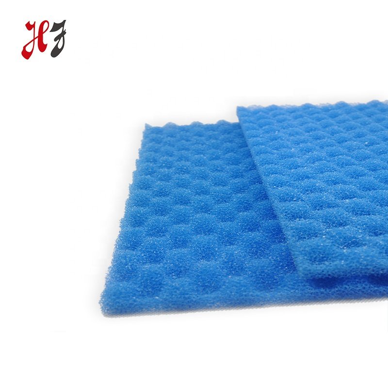 Ready to Ship Blue and black 50X30X4cm 20/30/45ppi Reticulated Polyurethane foam Biochemical Aquarium for fish tank