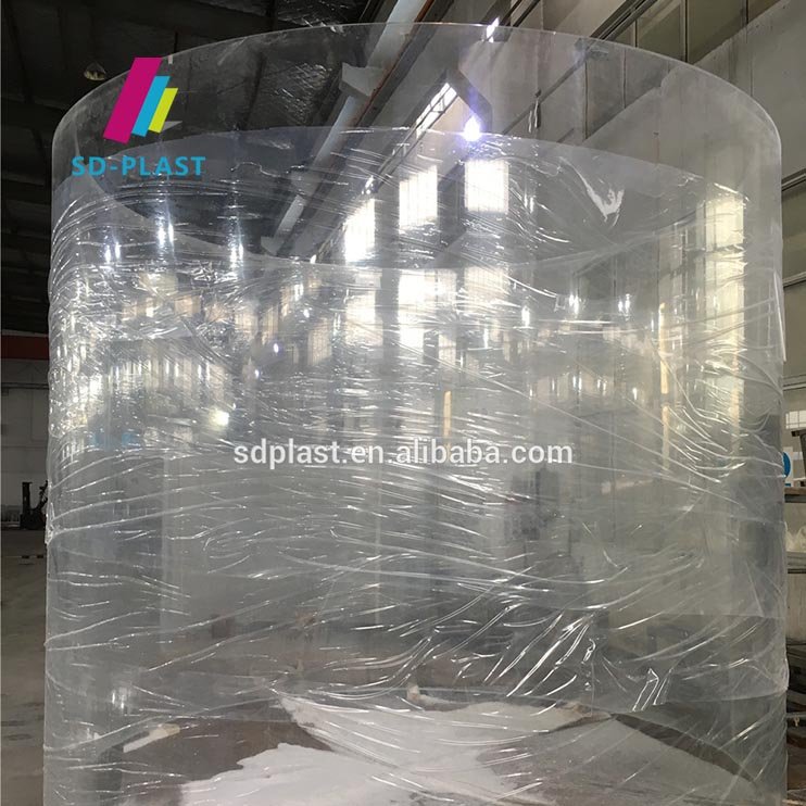 Custom transparent acrylic tank large acrylic aquariums 20-800mm thick acrylic fish tank