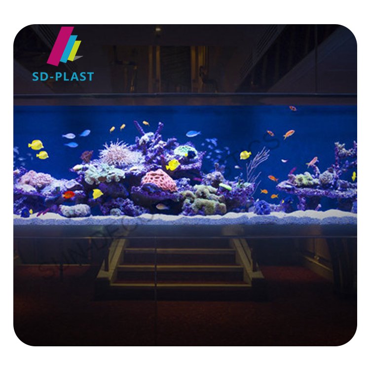 Custom transparent acrylic tank large acrylic aquariums 20-800mm thick acrylic fish tank