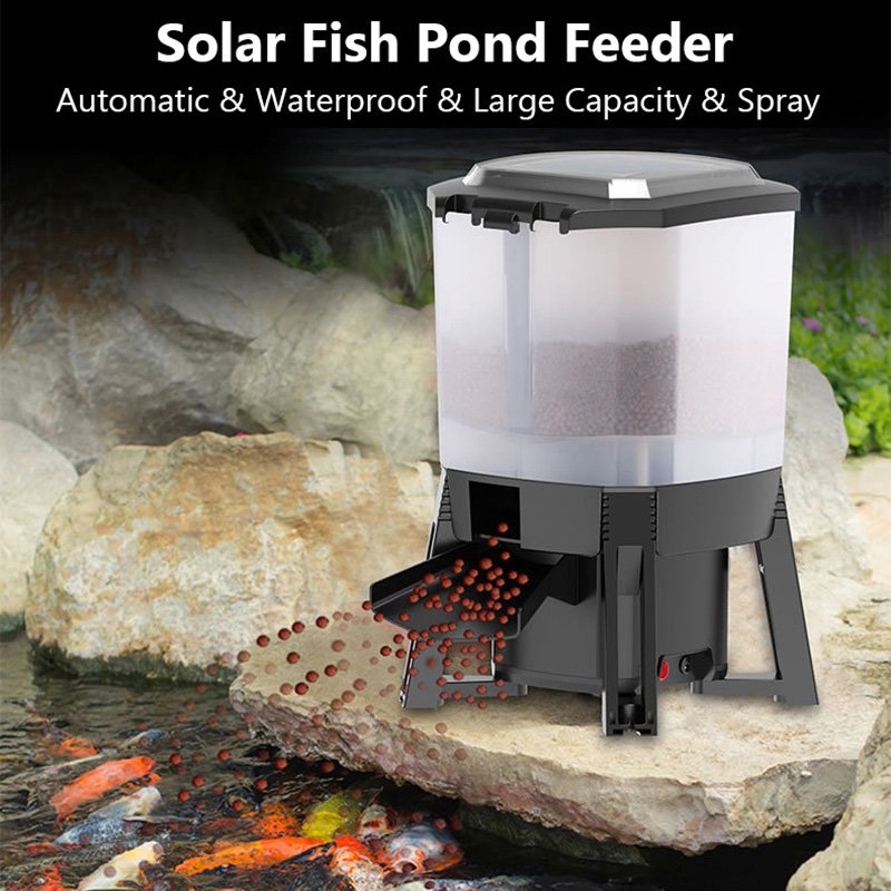 WiFi Remote Control Auto Fish Feeder Solar Automatic Feeder CFF 106 206 For Aquarium Aquaculture Farm Fish Tank Pond Feeding