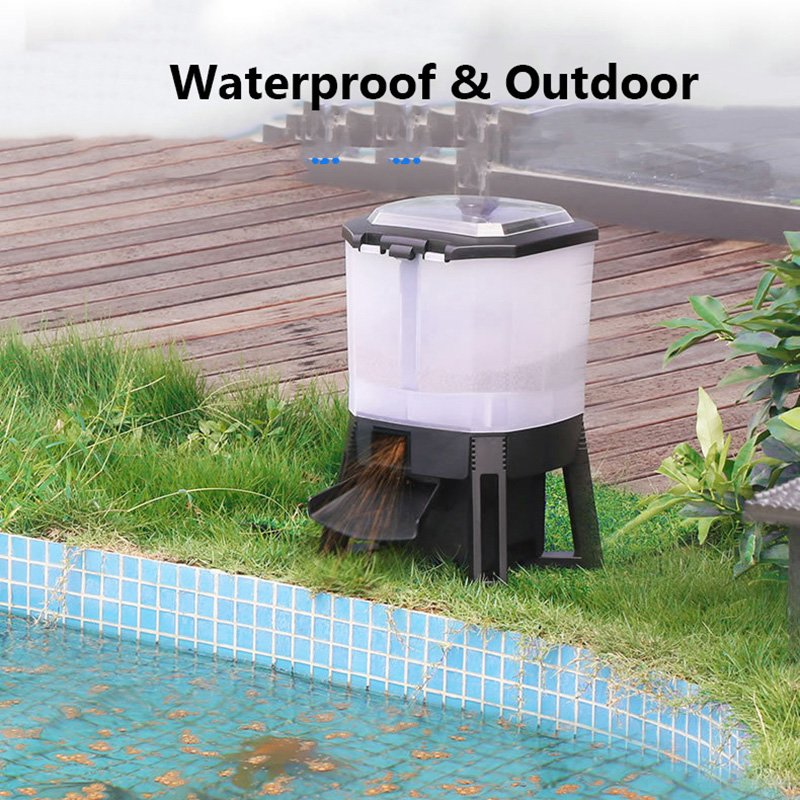 WiFi Remote Control Auto Fish Feeder Solar Automatic Feeder CFF 106 206 For Aquarium Aquaculture Farm Fish Tank Pond Feeding
