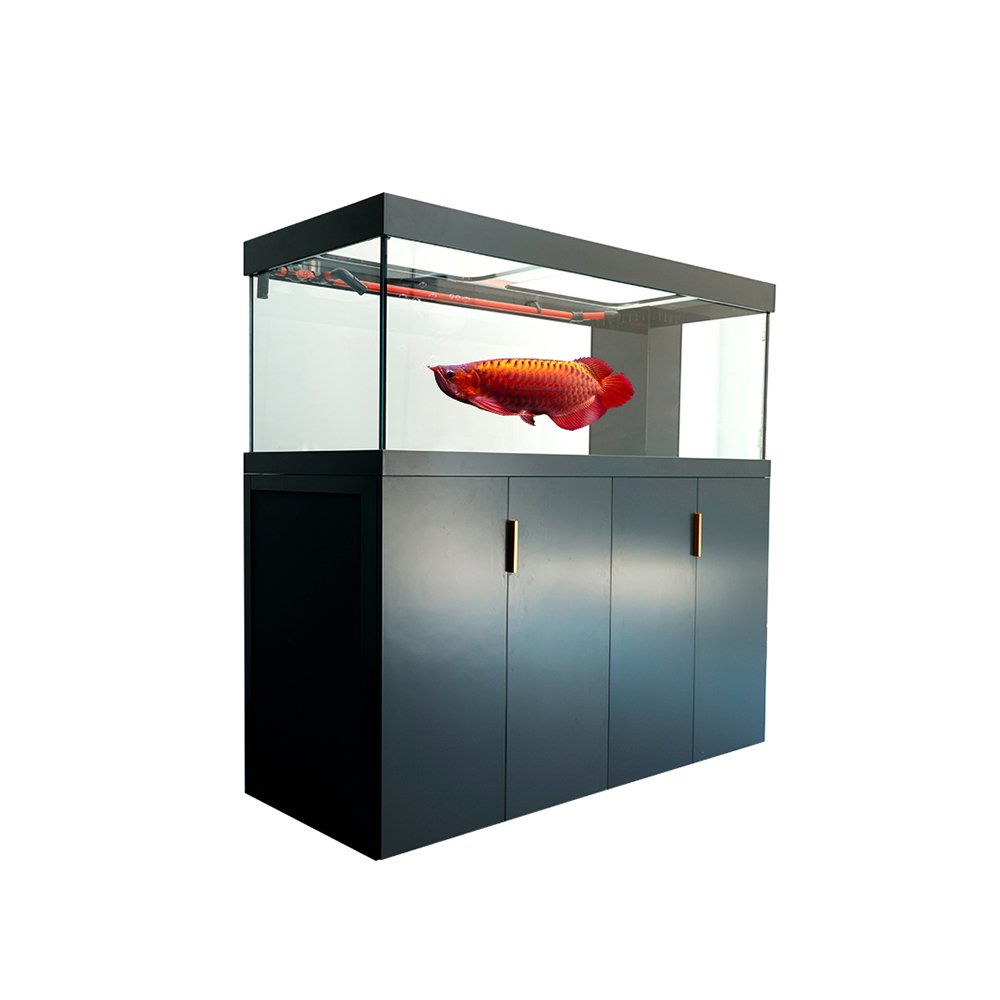 Landscape high transparency Glass large arowana tank Bottom filter ecological living room aquarium