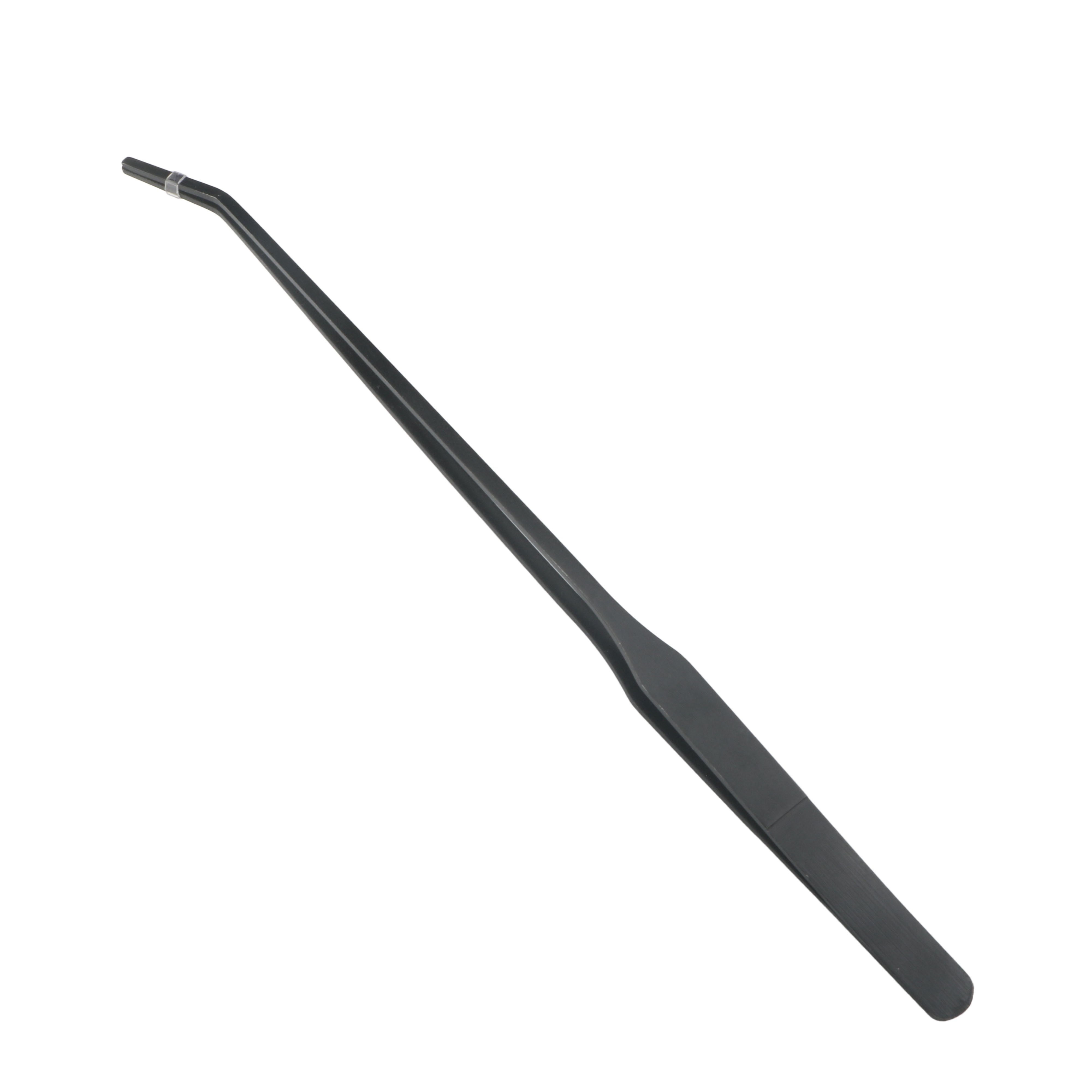 27cm Black Mirror Polished Curved Tweezers Aquarium Cleaning Tools Kit Tweezers