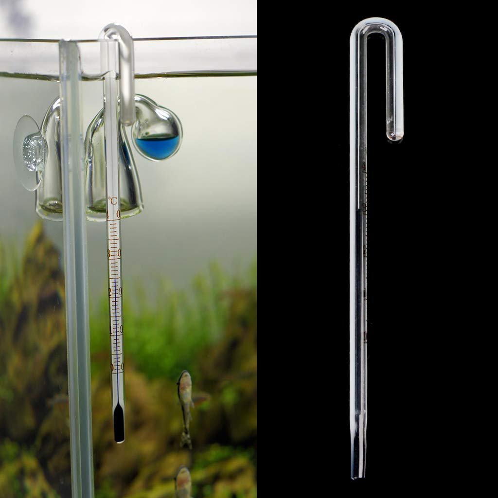 6MM/8MM/10MM/12MM/15MM Aquarium Glass Thermometer High Precise Measure Temperature for Wall Mounted Aquarium Thermometers