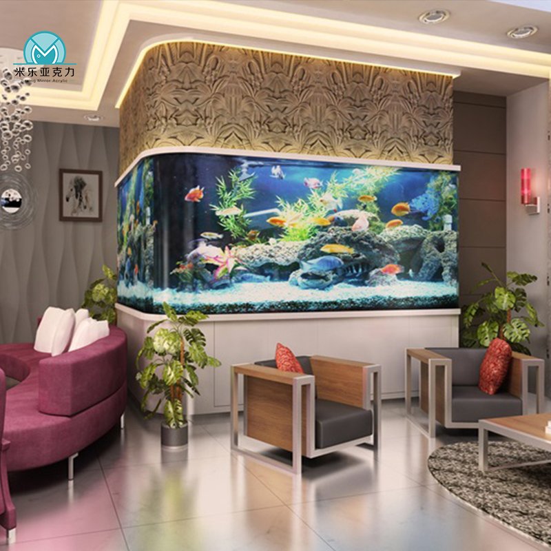 Manufacturer sale newly designed 100 gallon furniture aquarium fish tank display cabinet