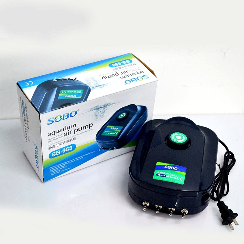 SOBO Oxygen Air Pump Fish Tank High Power Oxygenator Air Compressor Aerator 220v Silent Aquarium Oxygen Pump