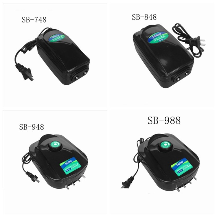 SOBO Oxygen Air Pump Fish Tank High Power Oxygenator Air Compressor Aerator 220v Silent Aquarium Oxygen Pump