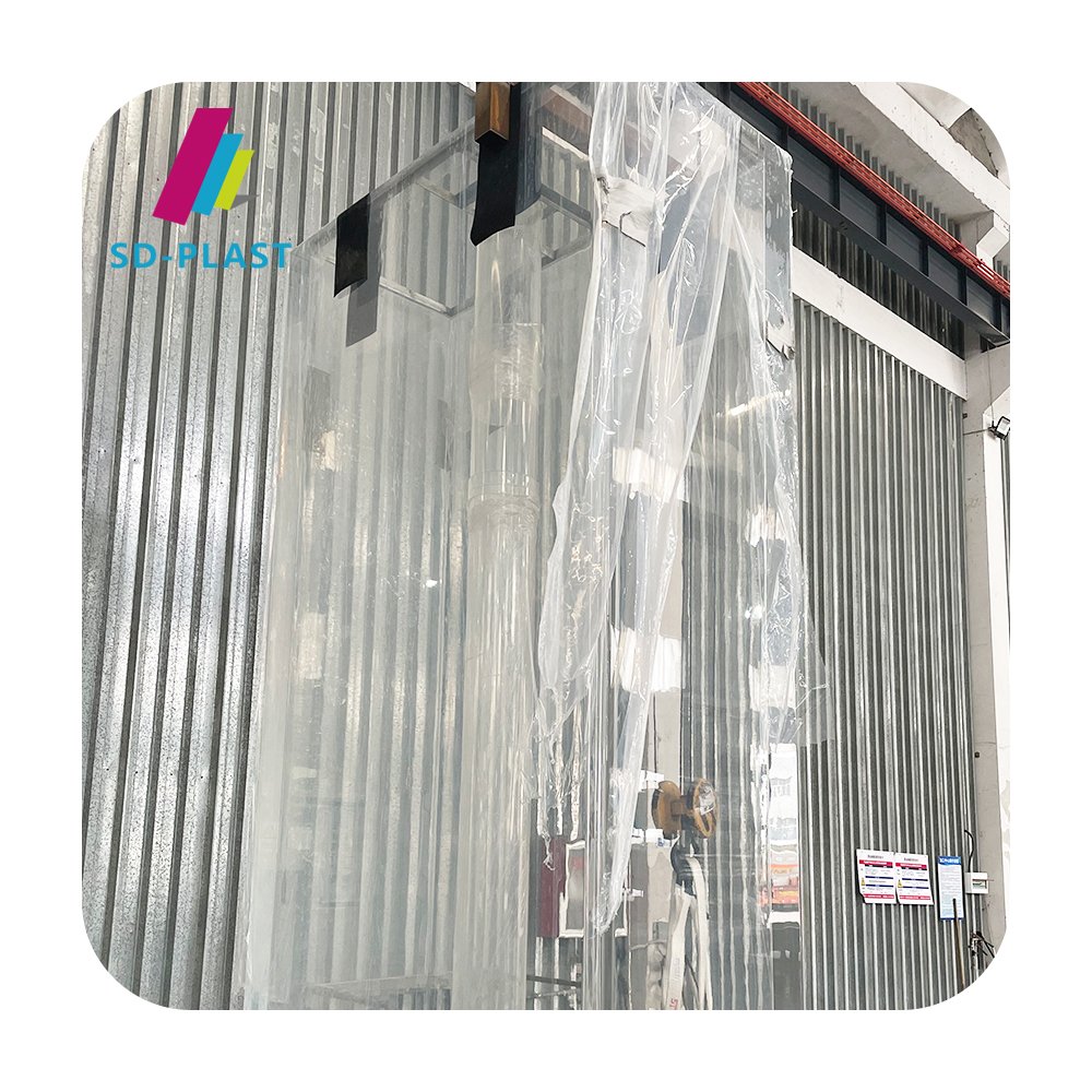 SDDZM05 Wholesale Thick Large cylinder Acrylic Aquarium fish tank