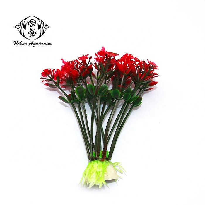 OEM custom your own brand aquarium plants decorative artificial grass for fish tank decor