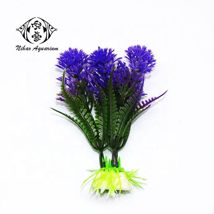 OEM custom your own brand aquarium plants decorative artificial grass for fish tank decor