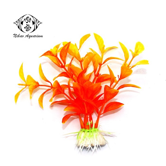OEM custom your own brand aquarium plants decorative artificial grass for fish tank decor
