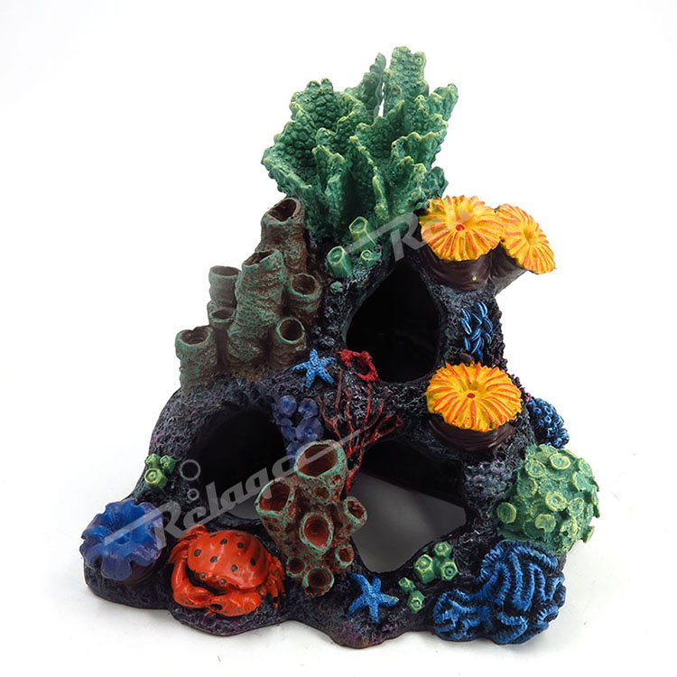 Artificial Coral Aquarium Ornament Set Colorful Fish Tank Decoration