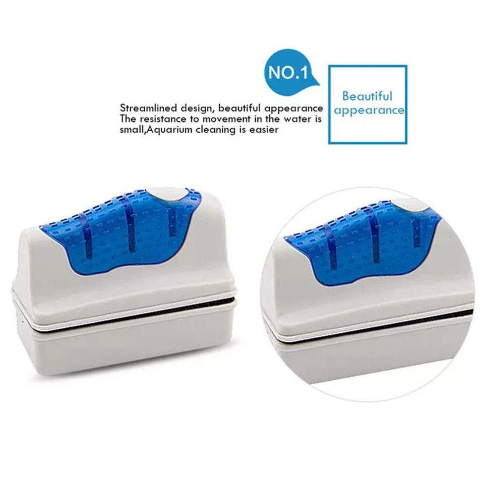 New Magnetic Aquarium Fish Tank Brushes Floating Clean Glass Window Algae Scraper Cleaner Brush