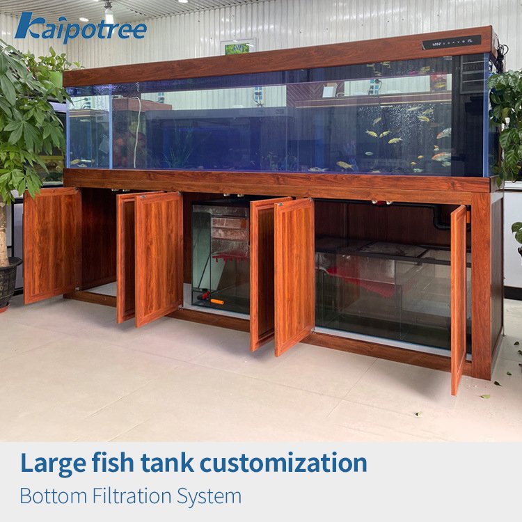 Pecera Custom big Ultra white Glass fish tank aquarium Aluminum cabinet Large fish tank aquariums